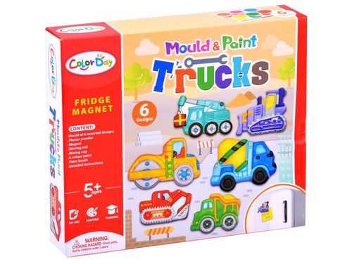 DLA DZIECI ZESTAW ZRÓB SAM MAGNESY POJAZDY BUDOWLANE na Arena.pl