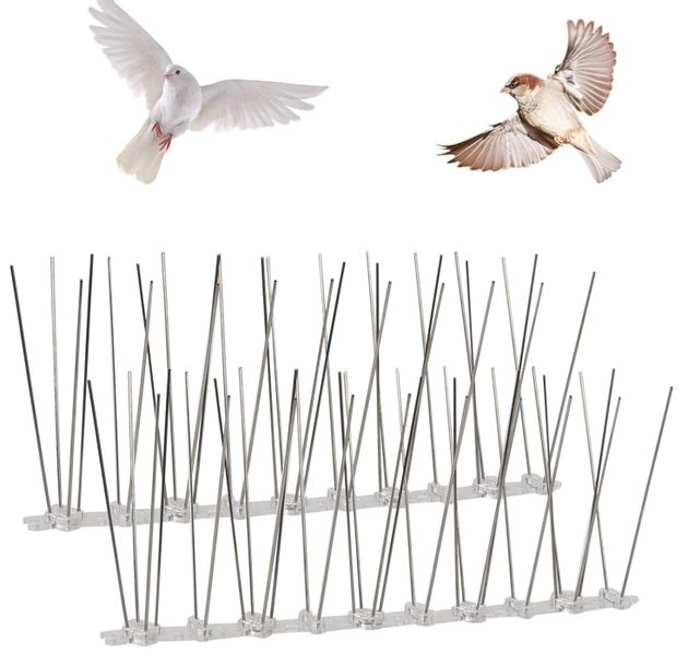 10x METALOWE KOLCE NA PTAKI GOŁĘBIE GĘSTE PRZECIW PTAKOM KUNOM NIERDZEWNE zdjęcie 4