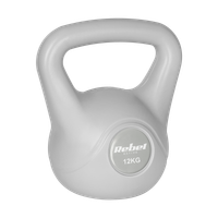 Kettlebell 12kg szary kettle hantel odważnik kula do ćwiczeń ABS Rebel