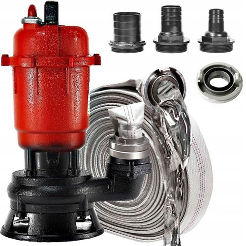 POMPA WODY CZYSTEJ SZAMBA BRUDNEJ ROZDRABNIACZEM ZATAPIALNA WĄŻ 30M na Arena.pl