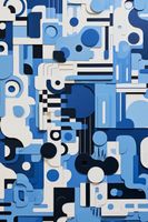 Plakat 30x45cm Niebieski Labirynt