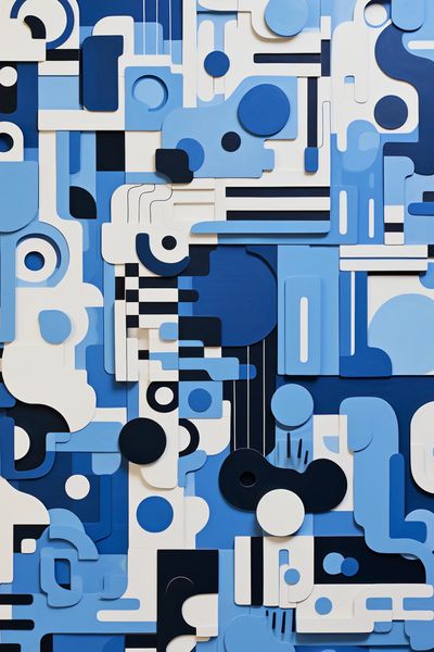 Plakat 30x45cm Niebieski Labirynt zdjęcie 1