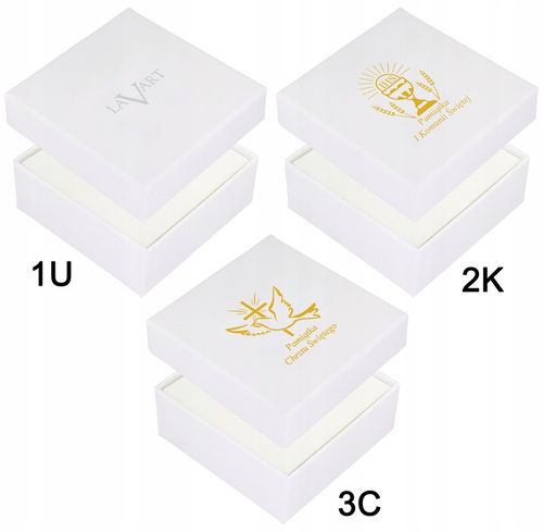 ŁAŃCUSZEK Srebrny MEDALIK Komunijny SERCE Matka Boska do Komunii na Chrzest na Arena.pl