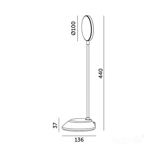 lampka biurkowa led visua desk 5w czarna led2b na Arena.pl