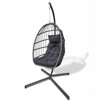 FOTEL WISZĄCY KOSZ KOKON OGRODOWY HUŚTAWKA RATTANOWY NA BALKON
