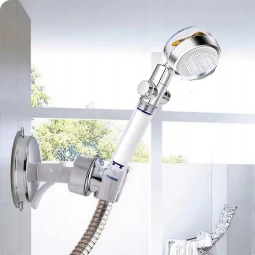 Słuchawka prysznicowa z wężem Oszczędna z filtrem Uchwyt bez wiercenia ECO na Arena.pl