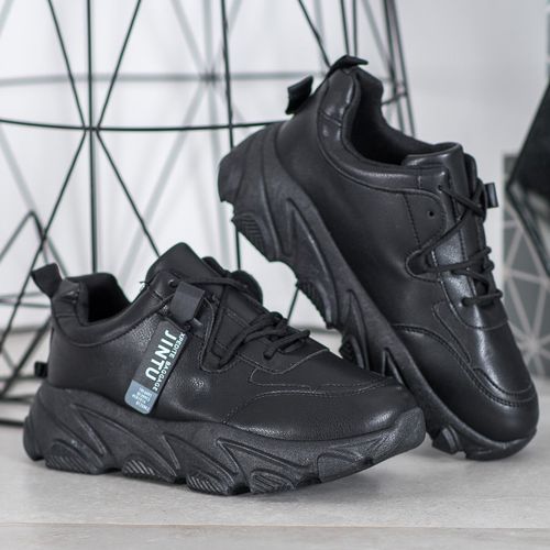 Sznurowane Czarne Sneakersy r.36 na Arena.pl