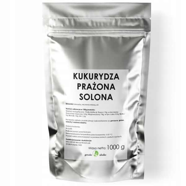 KUKURYDZA PRAŻONA SOLONA kukurydza z solą 1kg zdjęcie 4
