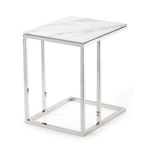 STOLIK POMOCNIK LURUS SILVER WHITE 40 CM na Arena.pl