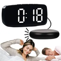 Budzik zegar elektroniczny z padem wibracyjnym LED alarm cyfrowy sieciowy Verk Group