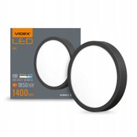 2 x Oprawa natynkowa, plafon Videx 18W czarna zintegrowane źródło LED 19,2
