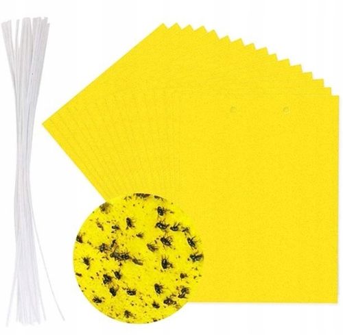 60x ŻÓŁTE LEPY DO DONICZEK DONICZKI NA MUSZKI MSZYCE OWADY ZIEMIÓRKI 60 SZT na Arena.pl
