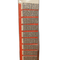 wsuwki 100szt. srebrne brokat | 1287