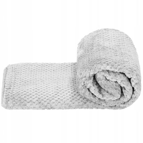 GRUBY KOC CIEPŁY NARZUTA DWUSTRONNA NA ŁÓŻKO KANAPĘ 220x200 cm PLED MIĘKKI na Arena.pl