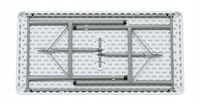 STÓŁ CATERINGOWY BANKIETOWY SKŁADANY PROSTOKĄTNY 120x60x70 CM TECHNICA