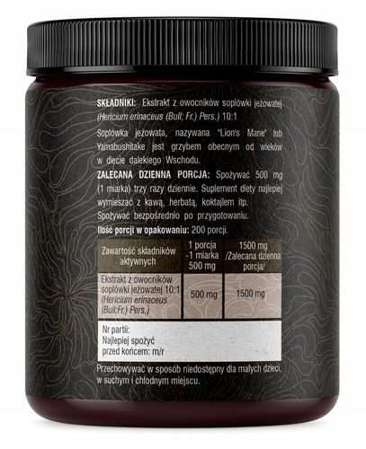 LION'S MANE 10:1 SOPLÓWKA JEŻOWATA 100G SOLVE LABS na Arena.pl