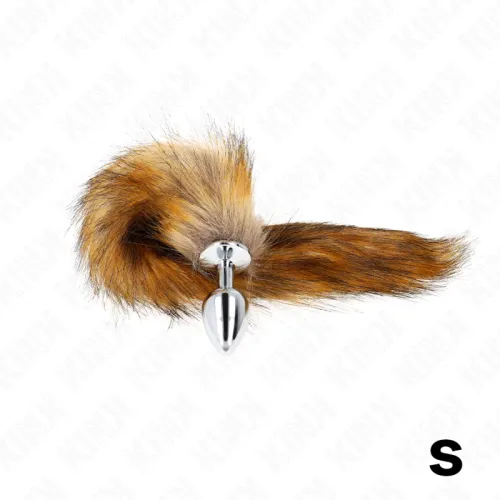 kink plug analny s z syntetycznym ogonem 40 cm brązowy silikonowy na Arena.pl