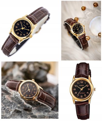 ZEGAREK DAMSKI CASIO LTP-V001L cyfry skórzany + BOX +GRAWER na Arena.pl