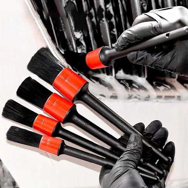 5X PĘDZLE PĘDZELKI DETAILINGOWE ZESTAW DO CZYSZCZENIA + ŚCIERECZKA ZESTAW zdjęcie 7