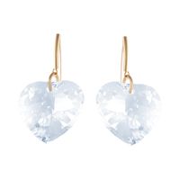 kolczyki z kryształowymi sercami (p25/jes/56au)