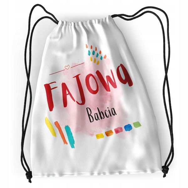 Plecak Dla Babci Sportowy Szkolny Worek Torba Z Nadrukiem Ze Zdjęciem zdjęcie 1