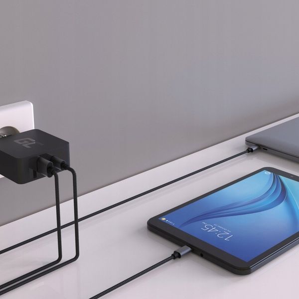 Green Cell Szybka Ładowarka Sieciowa USB-C USB 45W PD + Kabel 200 cm USB C zdjęcie 5