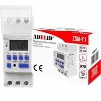 PROGRAMATOR CZASOWY NA SZYNĘ CYFROWY TYGODNIOWY