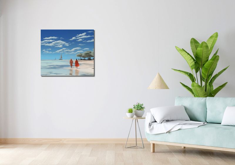 Obraz 70x60cm Spokój w Piaskach zdjęcie 2