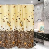 ZASŁONA ZASŁONKA PRYSZNICOWA MATERIAŁOWA WIESZAKAMI KÓŁKAMI KABINY 180x180