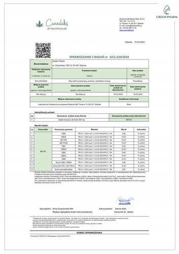 Olejek Konopny CBD Dla Psa 3% 11ml Bez THC Weterynaryjny na Arena.pl