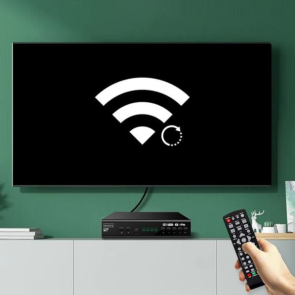Tuner Dekoder Satelitarny DVB-T2 HEVC H.265 Full HD Telewizji zdjęcie 13