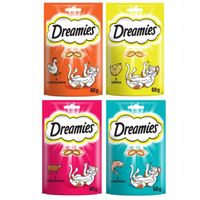 DREAMIES Przysmak Ciastka dla Kota Zestaw 4X60g
