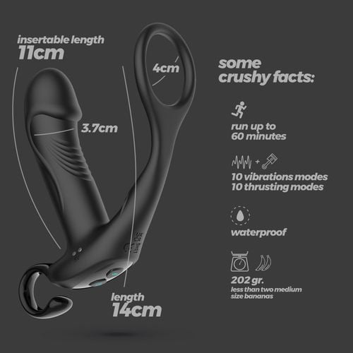 crushious magoo prostate massager with cockring and remote control na Arena.pl
