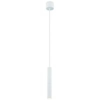 LAMPA wisząca Slimi S Bianco Orlicki Design industrialna OPRAWA metalowa ZWIS tuba biała