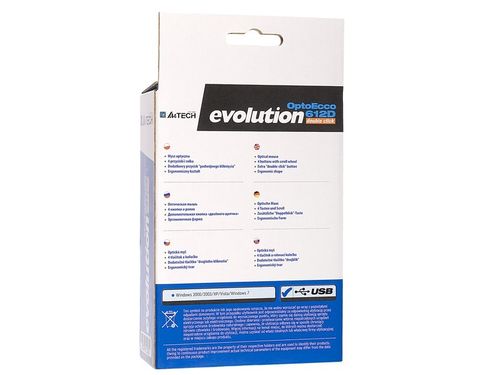 A4 Tech Mysz EVO Opto Ecco 612D Silver USB na Arena.pl