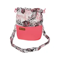 Sakiewka Torebka Różowa - Elegancki Wzór Kwiatowy