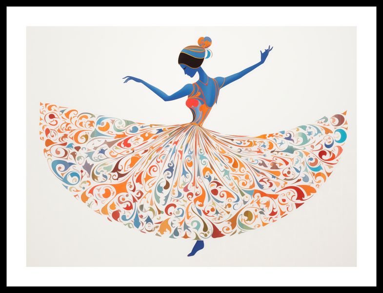 Plakat 55x40cm Wirująca Balerina zdjęcie 3