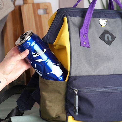 Kubek Termiczny Puszka Termos Bidon na Napoje Ciepłe Zimne Niebieski 0,5L na Arena.pl