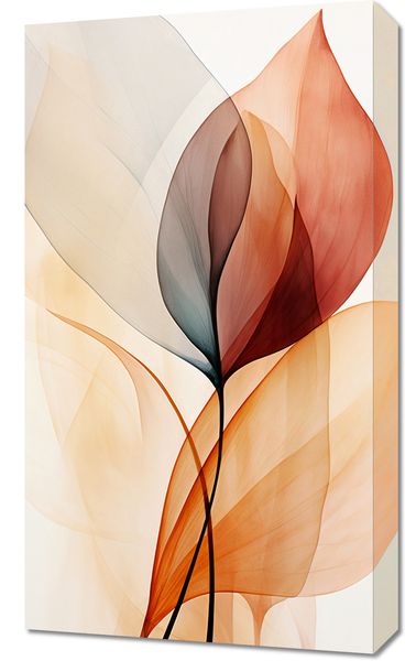 Obraz 40x70cm Eteryczne Liście zdjęcie 1