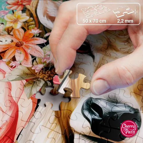 Puzzle 1000 elementów. Kwiatowy jeleń 30752 na Arena.pl