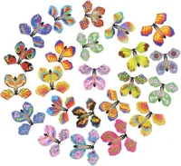 20X NAKRĘCANE LATAJĄCE MOTYLE SZTUCZKA MAGICZNA PREZENT DLA DZIECKA ZABAWA