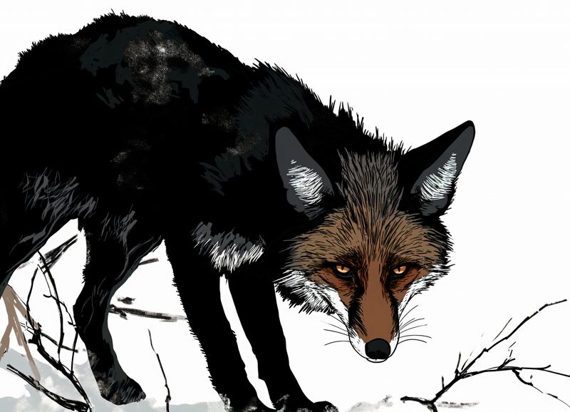 Plakat 18x13cm Nieufny Lis zdjęcie 1