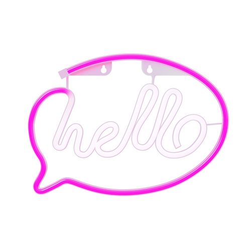 Neon LED HELLO róż biały Bat + USB FLNE15 Forever Light na Arena.pl