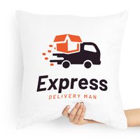 Poduszka Prezent Dla Kuriera Express Delivery Man Z Nadrukiem Ze Zdjęciem