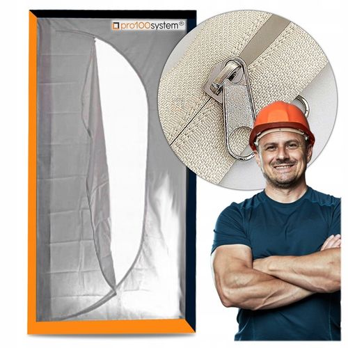 KURTYNA PRZECIWPYŁOWA Drzwi Remontowe Budowlane Z ZAMKIEM BŁYSKAWICZNYM na Arena.pl