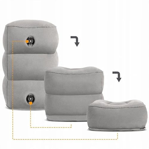 NADMUCHIWANA PODUSZKA PODRÓŻNA POD STOPY DO AUTO na Arena.pl