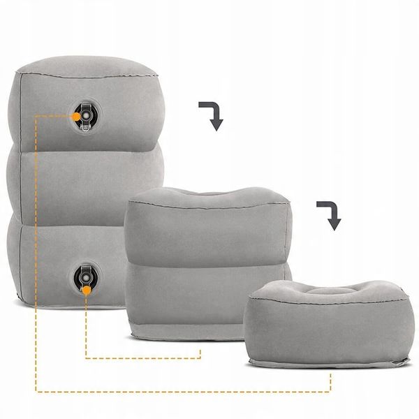 NADMUCHIWANA PODUSZKA PODRÓŻNA POD STOPY DO AUTO zdjęcie 9