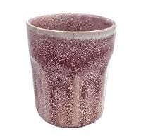 Kubek ceramiczny 250 ml różowy ręcznie malowany