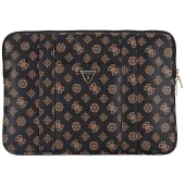 torba guess sleeve peony pocket triangle na laptopa 14" - czarna