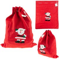 WOREK MIKOŁAJA 40X30 worki NA PREZENTY DUŻY CZERWONY OPAKOWANIE PREZENTOWE